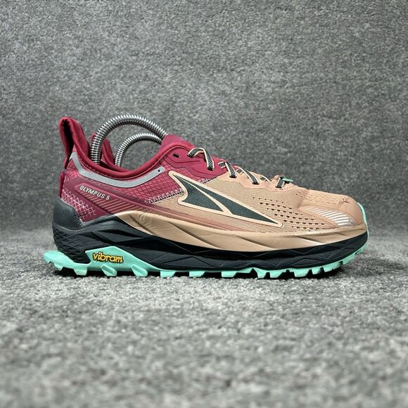 Altra Olympus 5 AL0A7R74961 Women’s Sz 8.5 Red Brown Trail Hiking Running Shoes - Picture 1 of 13